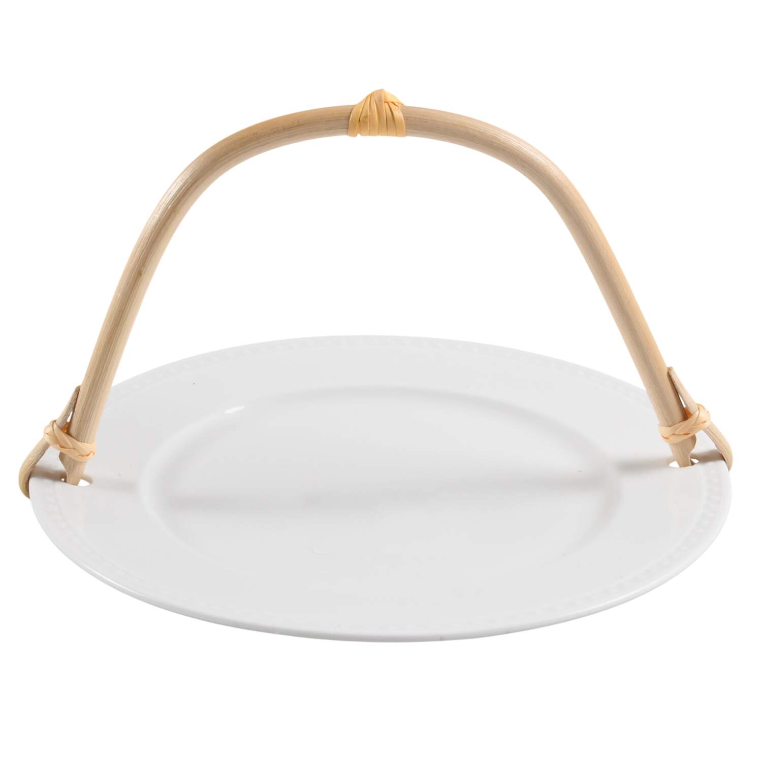Otella 5 3/8"-5 5/8" Bamboo Handled Serving Plate  HC by Tabletops Unlimited-1