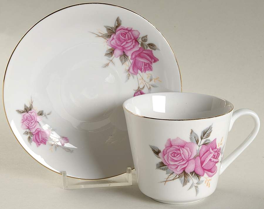 TII4 Footed Cup & Saucer Set by Tientsin-1