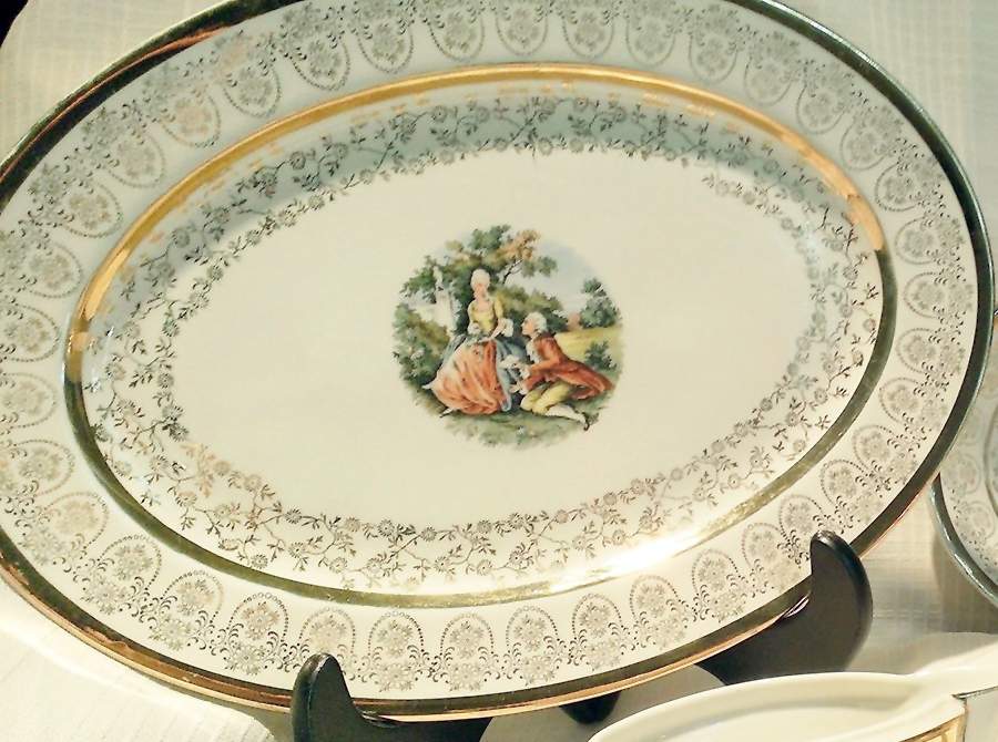 TST1081 10" Oval Vegetable Bowl by Taylor, Smith & Taylor (Ts&T)-1