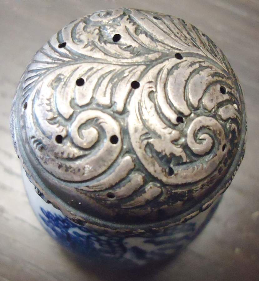 Blue Willow Salt Shaker by Taylor, Tunni, Cliff & Co.-1