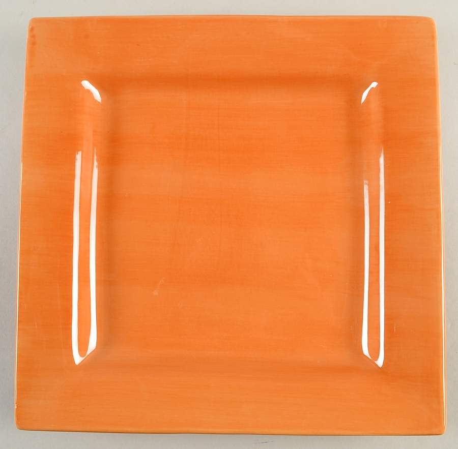 Espana Pumpkin Square Dinner Plate by Tabletops Unlimited-1