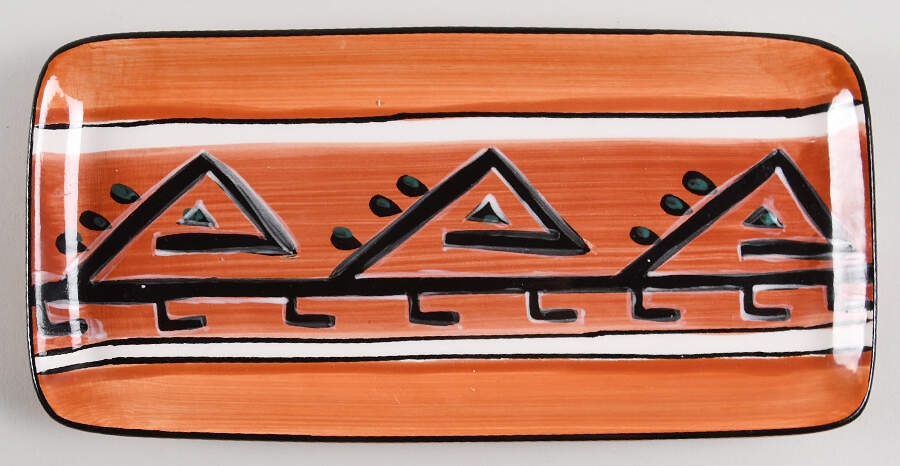 Hopi Rectangular Tray 11" by Tabletops Unlimited-1
