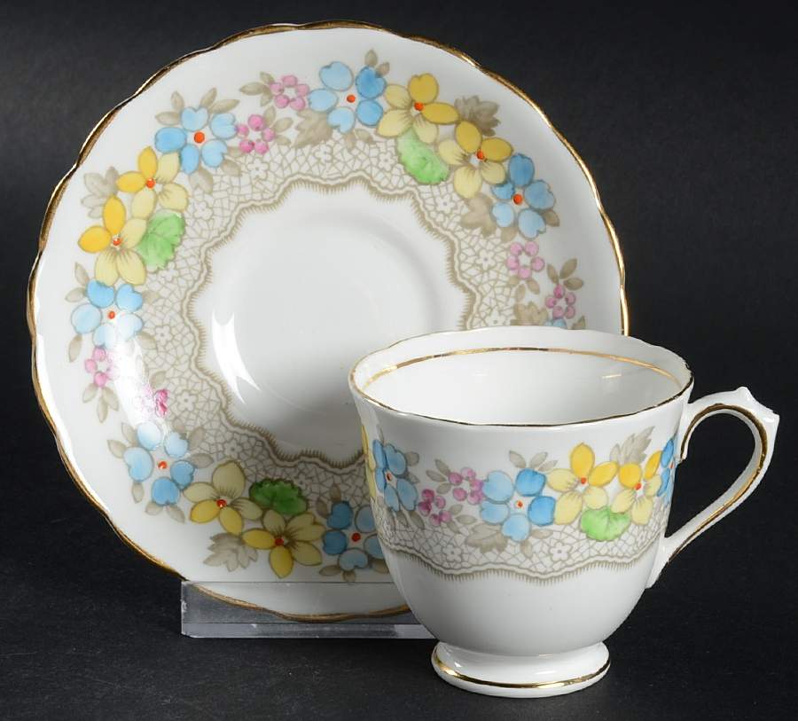 C4026 Footed Demitasse Cup & Saucer Set by Tuscan - Royal Tuscan-1