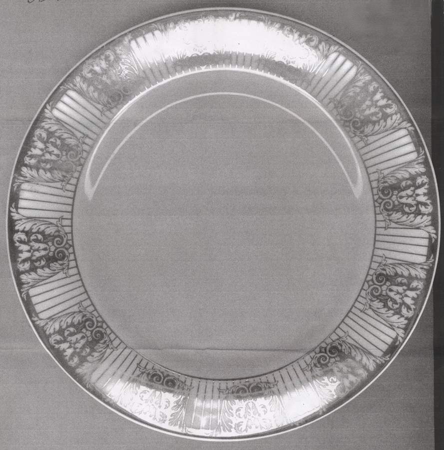 Acanthus Column Salad Plate by Ten Strawberry Street-1