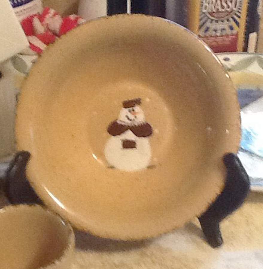 Mr Snowman's Family Coupe Cereal Bowl by Three Rivers-1