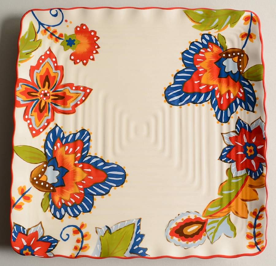 Elena Square Dinner Plate by Tabletops Unlimited-1