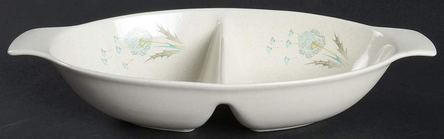 Dandelion Oval Divided Vegetable Bowl by Taylor, Smith & Taylor (Ts&T)-1