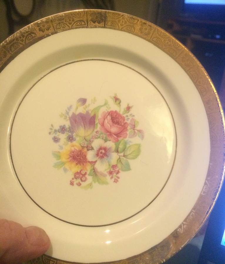 Queensrose Bread & Butter Plate by Tirschenreuth-1