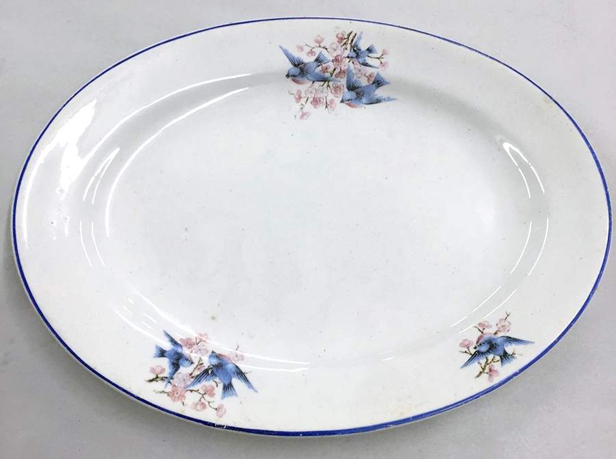 THP111 (No Verge Line) 14" Oval Serving Platter by Thompson-1