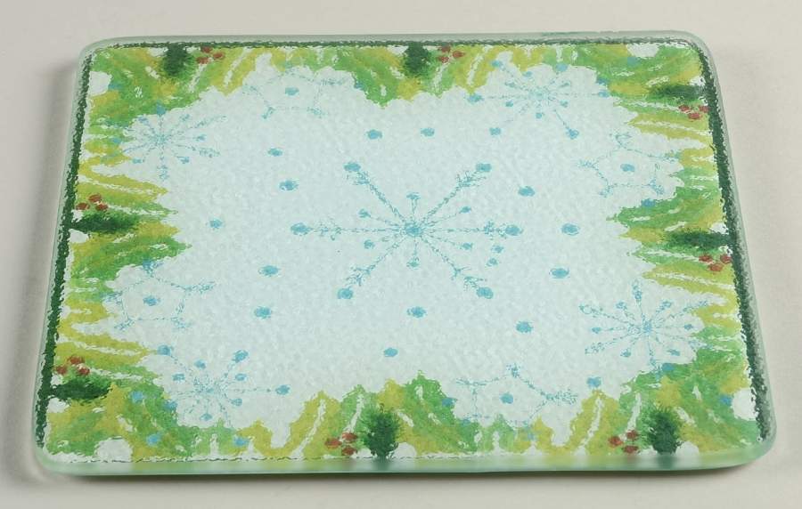Hometown Christmas Glass Trivet for 8" Square Baker by Temp-Tations-1