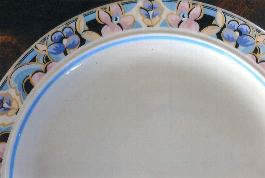 Folk Dance (Floral Band) Dinner Plate by Tienshan-1