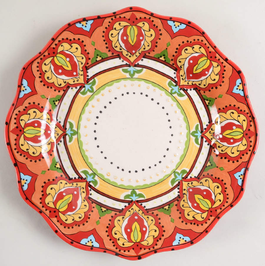 Bocca Red Dinner Plate by Tabletops Unlimited-1