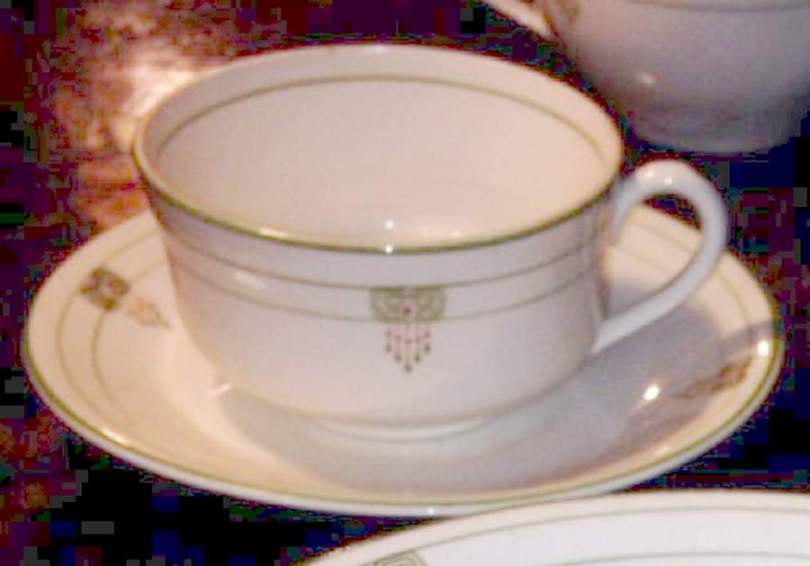 TST1099 Flat Cup & Saucer Set by Taylor, Smith & Taylor (Ts&T)-1