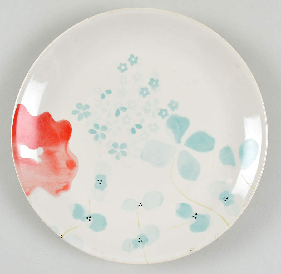 Floral Salad Plate by Threshold-1