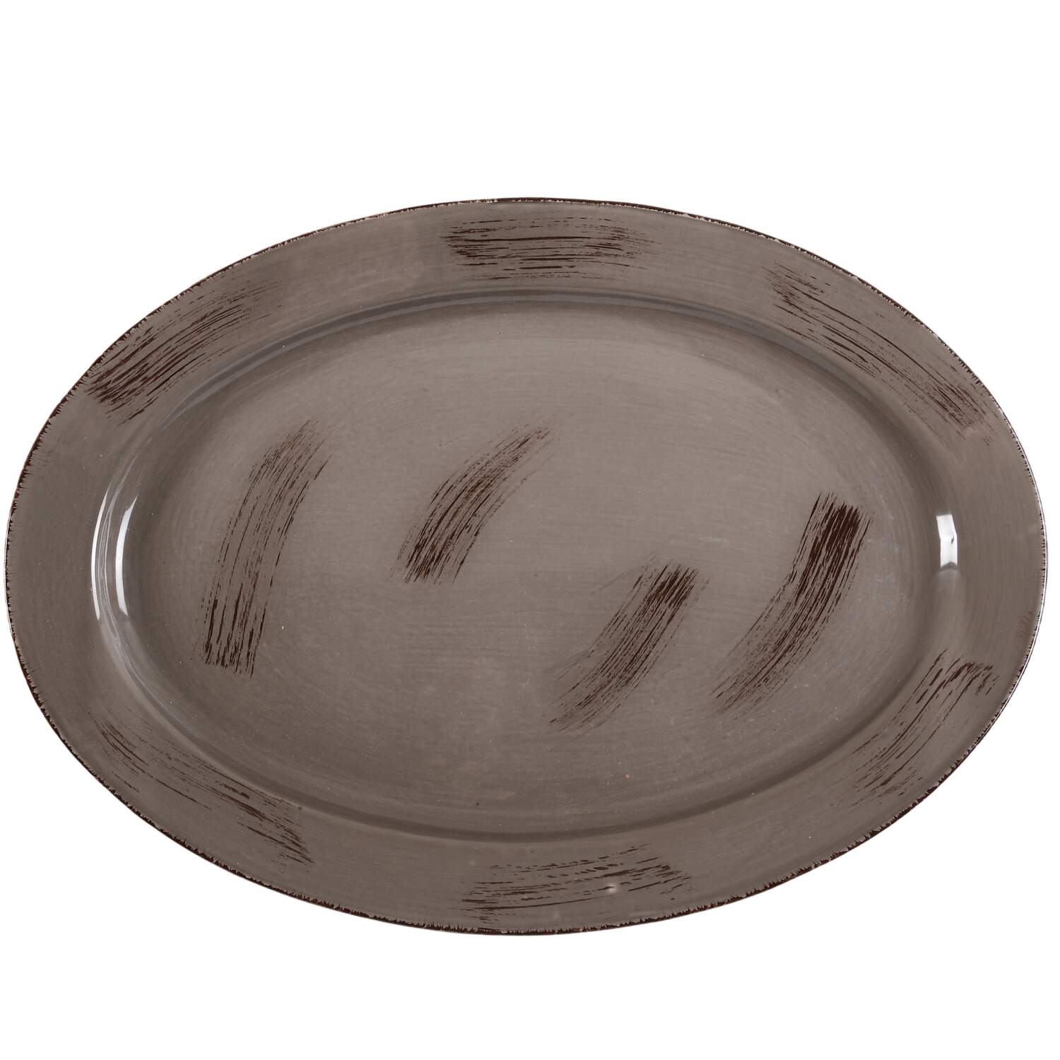 Sonoma Warm Gray 17" Oval Serving Platter by Tag Ltd-1
