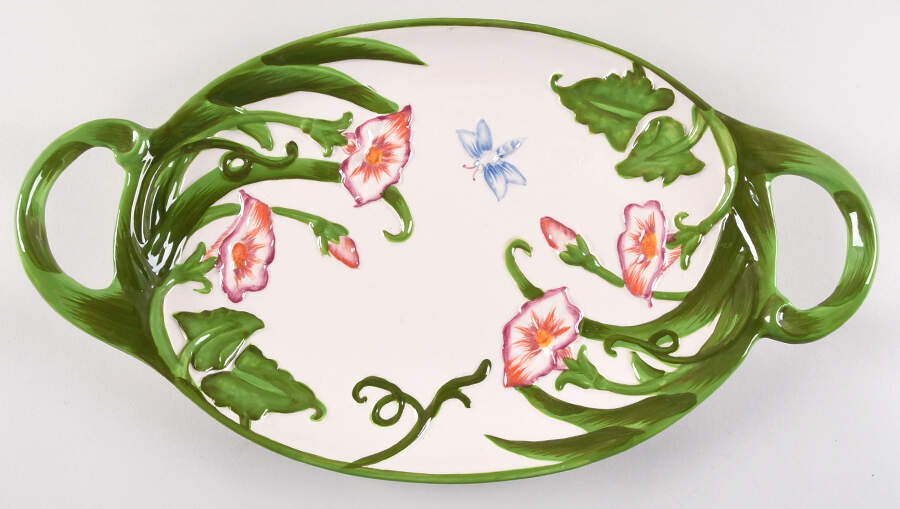 Dragonfly 18" Oval Handled Platter by Temp-Tations-1