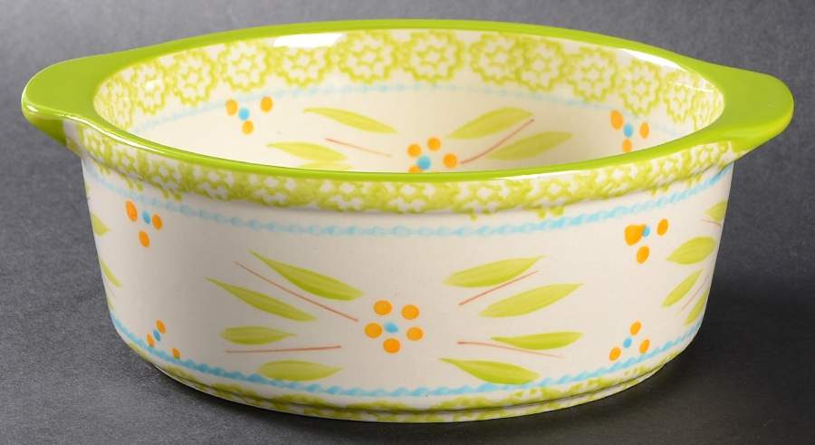 Old World Lime Green 8" Round Baker by Temp-Tations-1