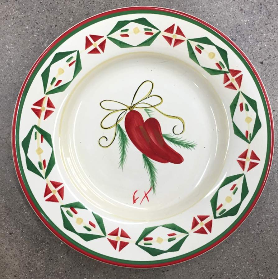 Southwest Christmas Dinner Plate by Tabletops Unlimited-1
