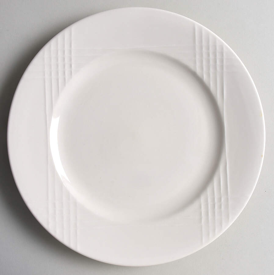 Poplin White Dinner Plate by Thomson-1