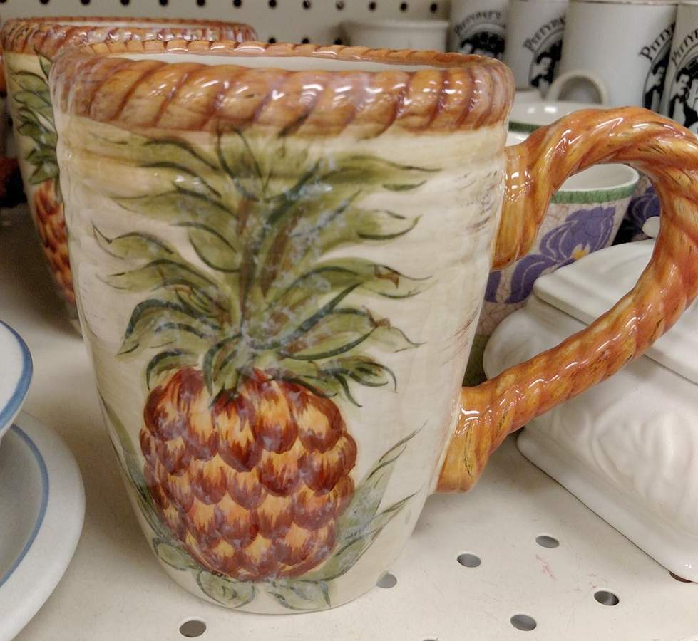 Provincial Pineapple Mug by Tabletops Unlimited-1