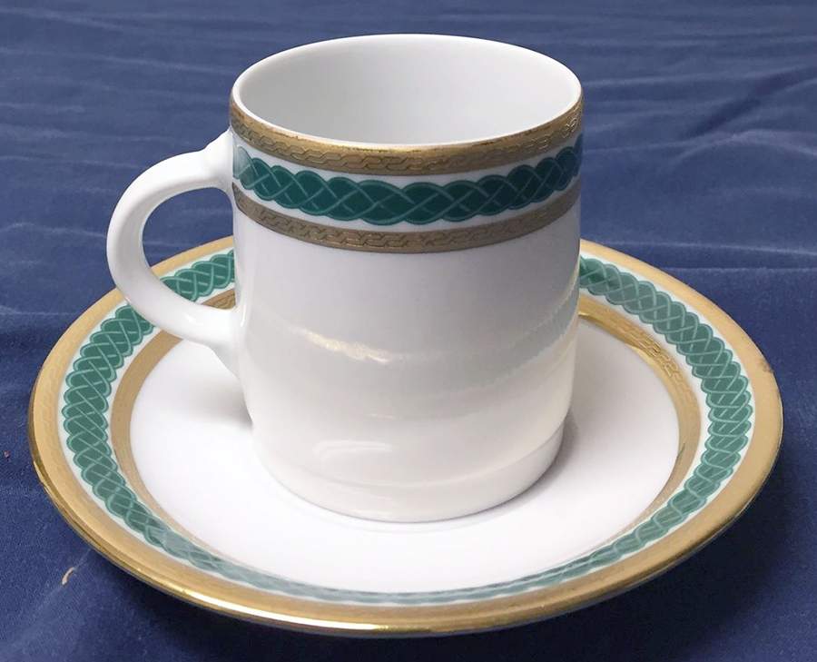 TIR704 Flat Demitasse Cup & Saucer Set by Tirschenreuth-1