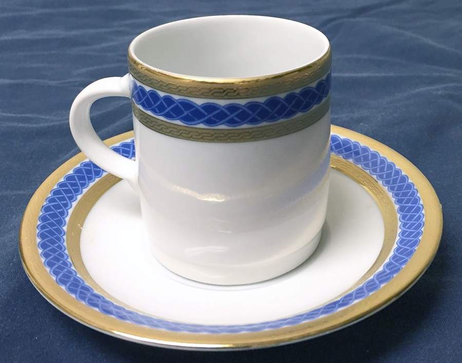 TIR704 Flat Demitasse Cup & Saucer Set by Tirschenreuth-1