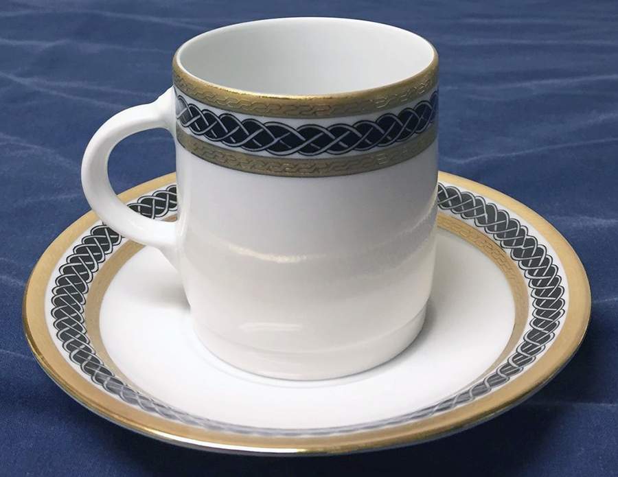 TIR704 Flat Demitasse Cup & Saucer Set by Tirschenreuth-1