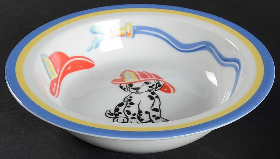 Fire Station-Blue Child's Bowl by Tiffany-1