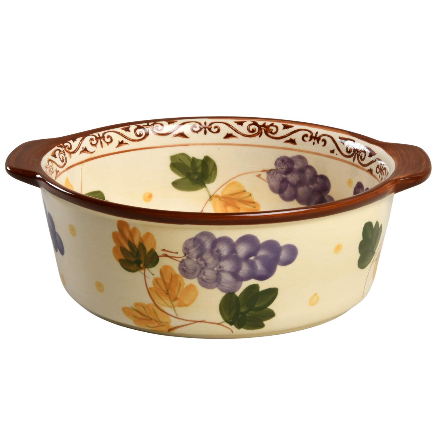 Vineyard 8" Round Handled Baker by Temp-Tations-1
