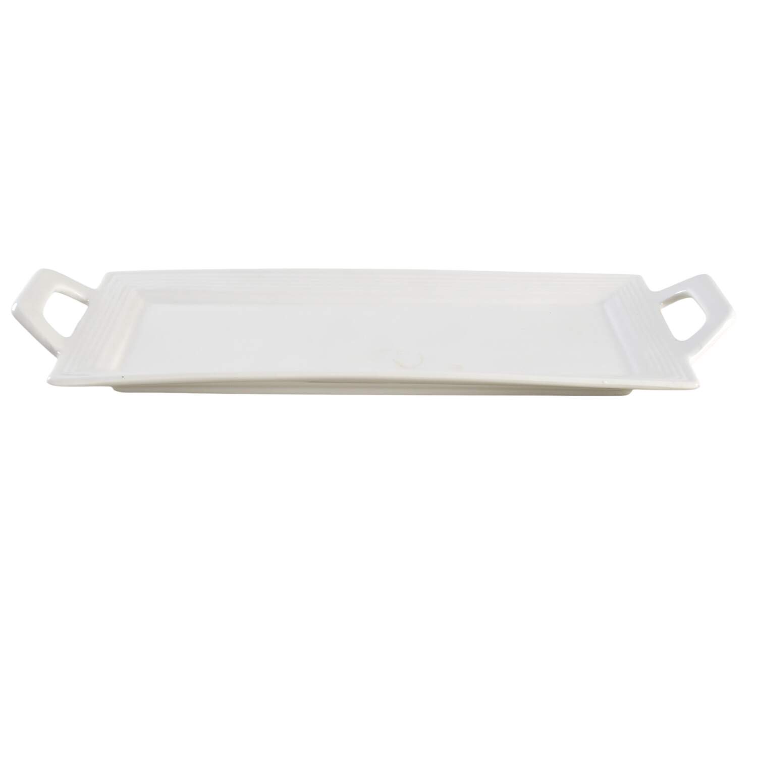 Atlas Ivory 12" Handled Tray by Ten Strawberry Street-1