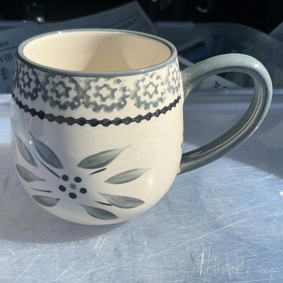 Old World Gray Mug by Temp-Tations-1