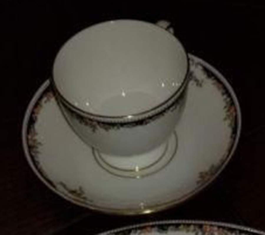 1789 Footed Cup & Saucer Set by Trisa-1