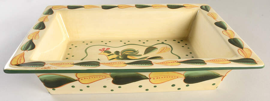 Birds of Paradise 14" Rectangular Baker by Temp-Tations-1