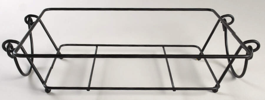 Birds of Paradise 11" Rectangular Baker-Metal Stand by Temp-Tations-1