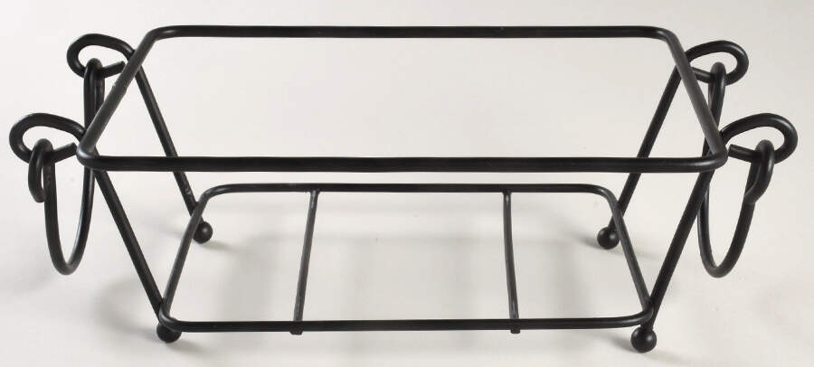 Birds of Paradise Metal Stand for 8" Rectangular Baker by Temp-Tations-1