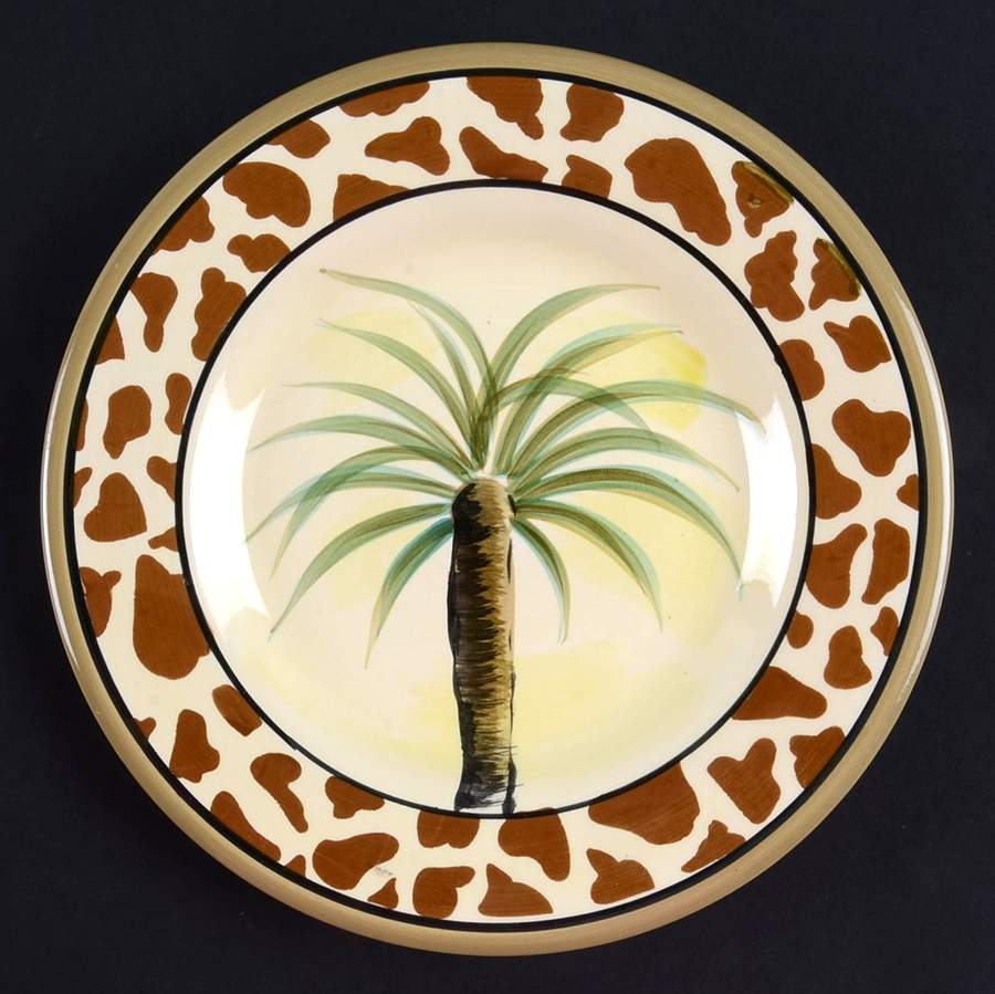 Zebra Palm Salad Plate by Tabletops Unlimited-1