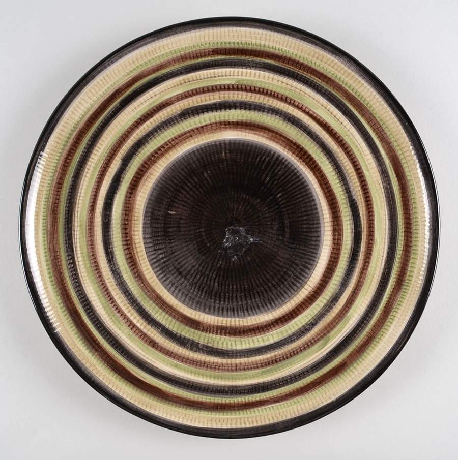 Italian Swirl Black Dinner Plate by Tabletops Unlimited-1