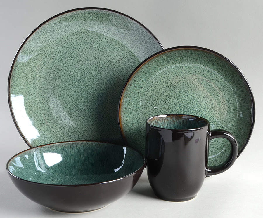 Belmont Green 4 Piece Place Setting by Threshold-1