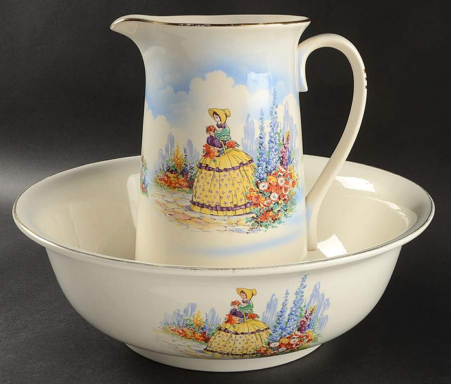 4740 Large Pitcher & Bowl Set by Thomas Lawrence Ltd-1