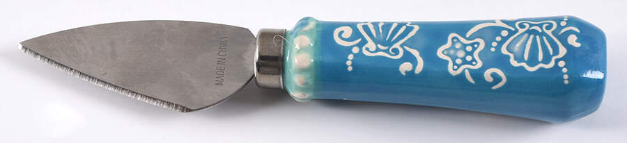 Floral Lace Summer Cheese Knife with Stainless Blade by Temp-Tations-1