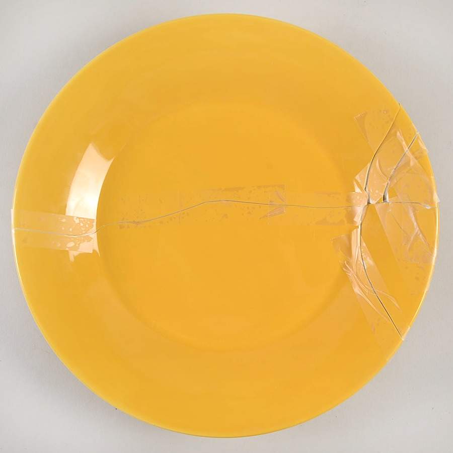 Corsica Yellow (2016) Salad Plate by Tabletops Unlimited-1