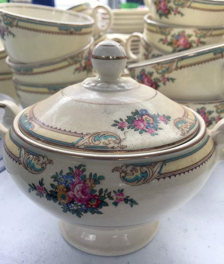 TST1126 Sugar Bowl & Lid by Taylor, Smith & Taylor (Ts&T)-1