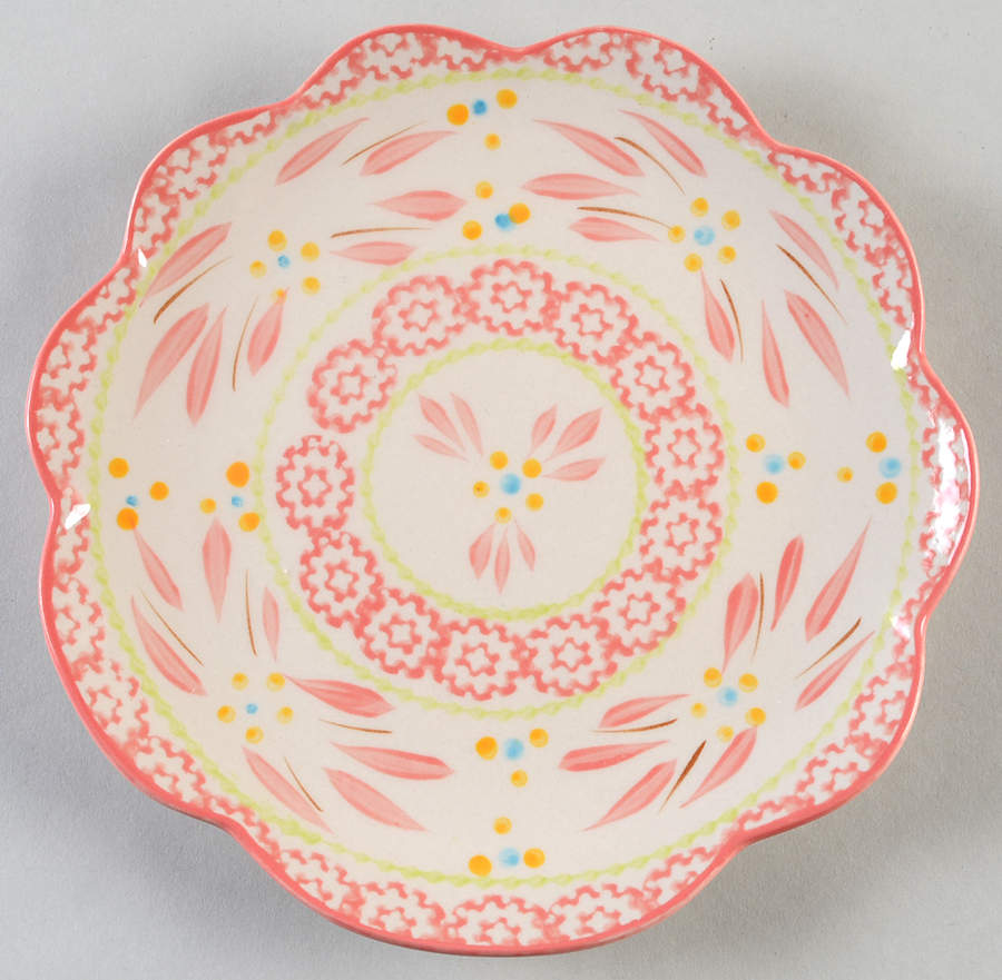 Old World Hot Pink Salad Plate by Temp-Tations-1