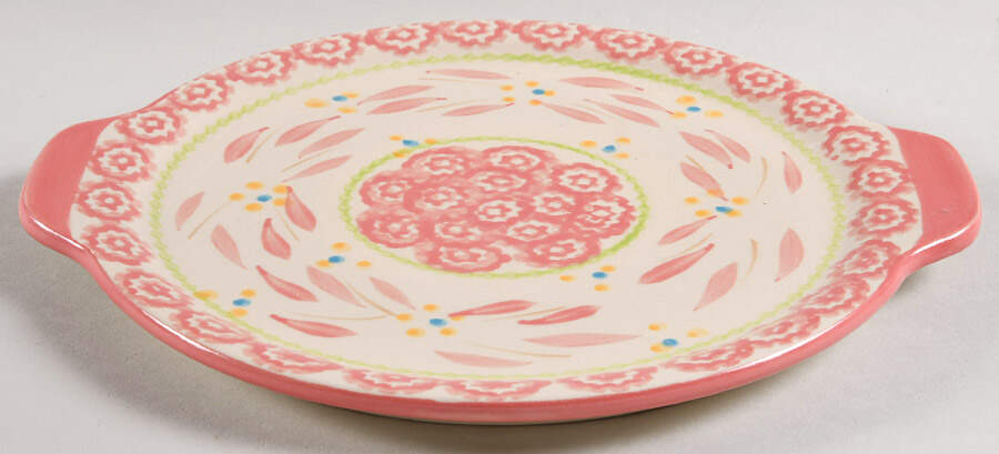 Old World Hot Pink 9" Round Lid-It (Trivet,Tray,Baker Lid) by Temp-Tations-1