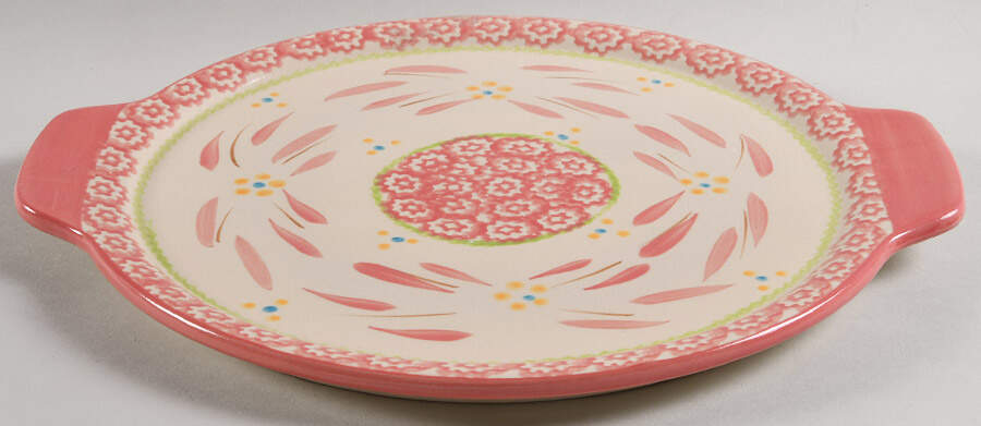 Old World Hot Pink 11" Round Lid-It (Trivet,Tray,Baker Lid) by Temp-Tations-1
