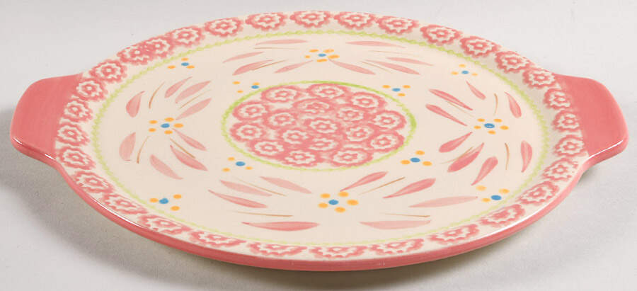 Old World Hot Pink 10" Round Lid-It (Trivet,Tray,Baker Lid) by Temp-Tations-1
