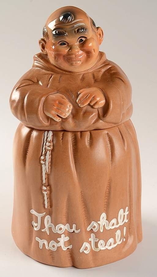 Monk Friar Cookie Jar & Lid by Twin Winton-1