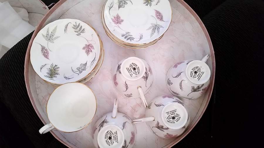 TUS214 Footed Cup & Saucer Set by Tuscan - Royal Tuscan-1