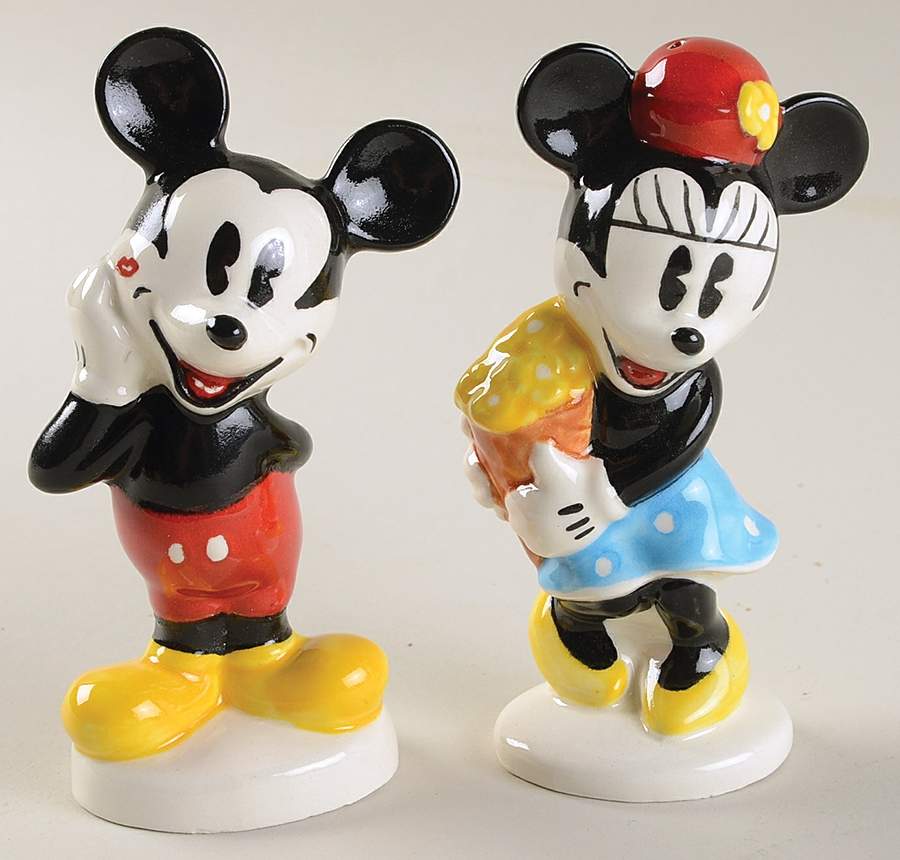 Mickey and Co Figural Salt & Pepper Set by Treasure Craft-1