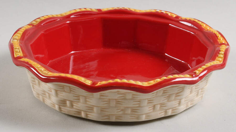 Figural Fruit Strawberry Individual Pie Plate/Baker No Lid by Temp-Tations-1